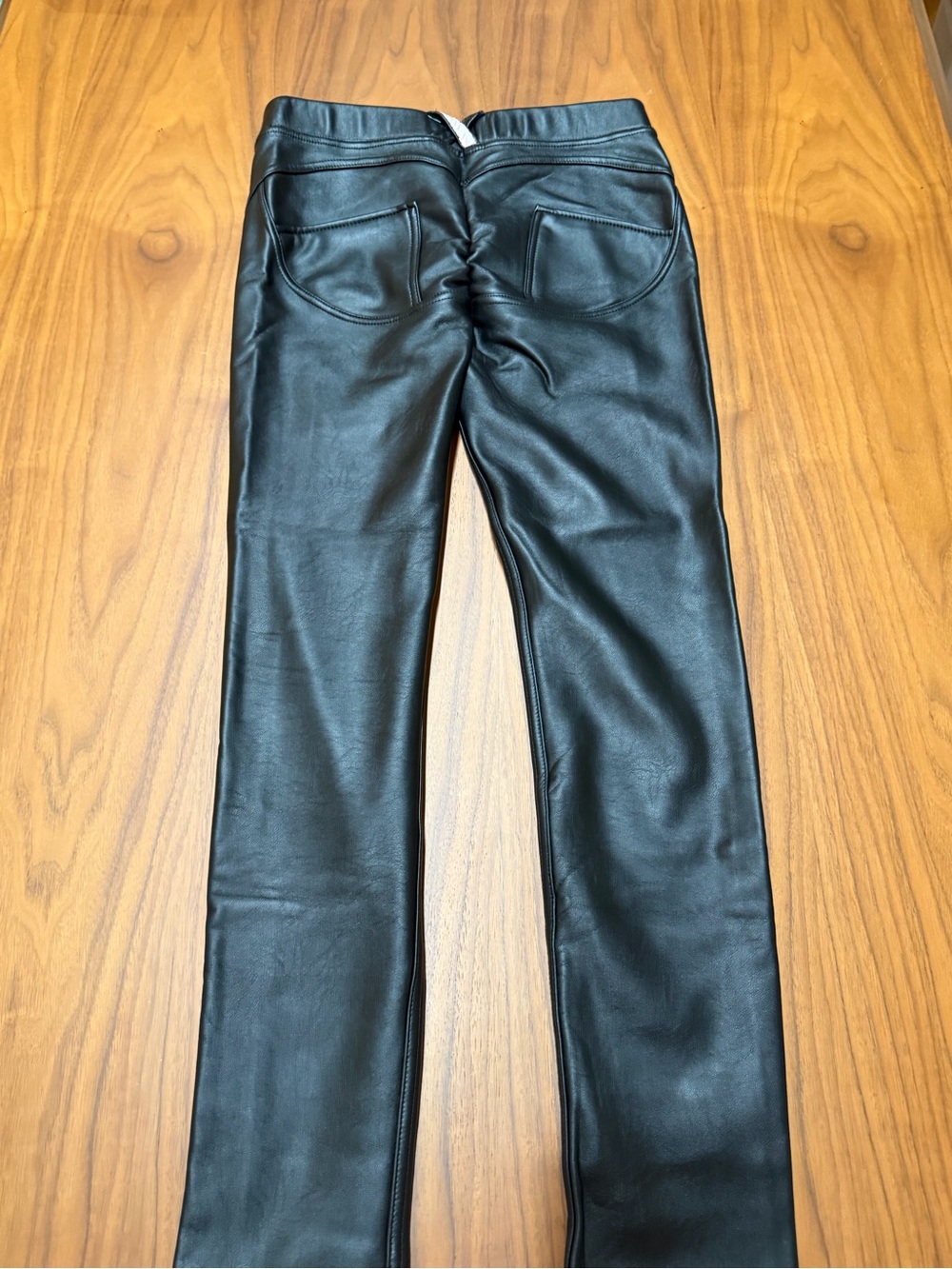 Liliana Black Faux Leather Leggings